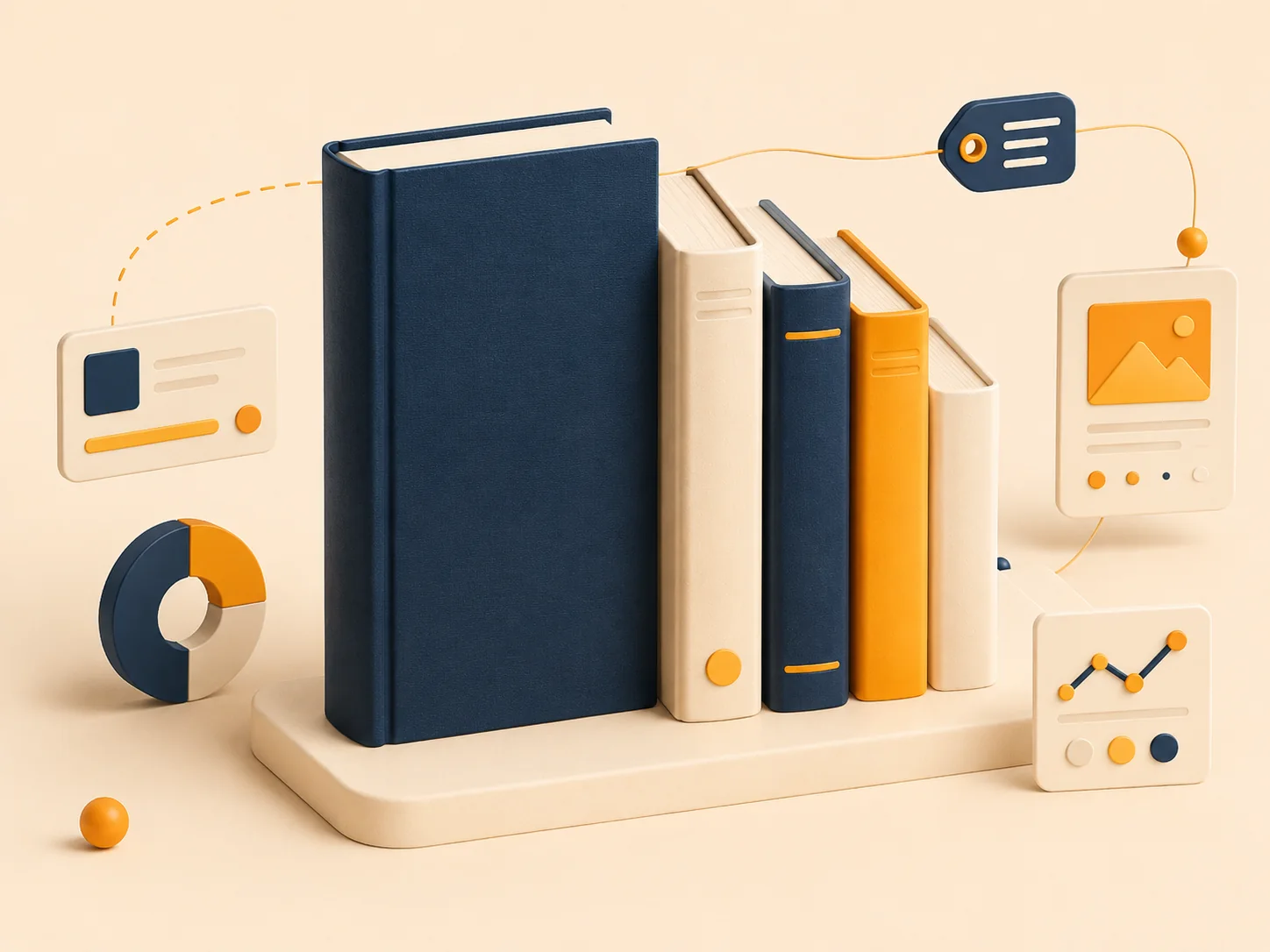 A book series organized for coordinated advertising management.